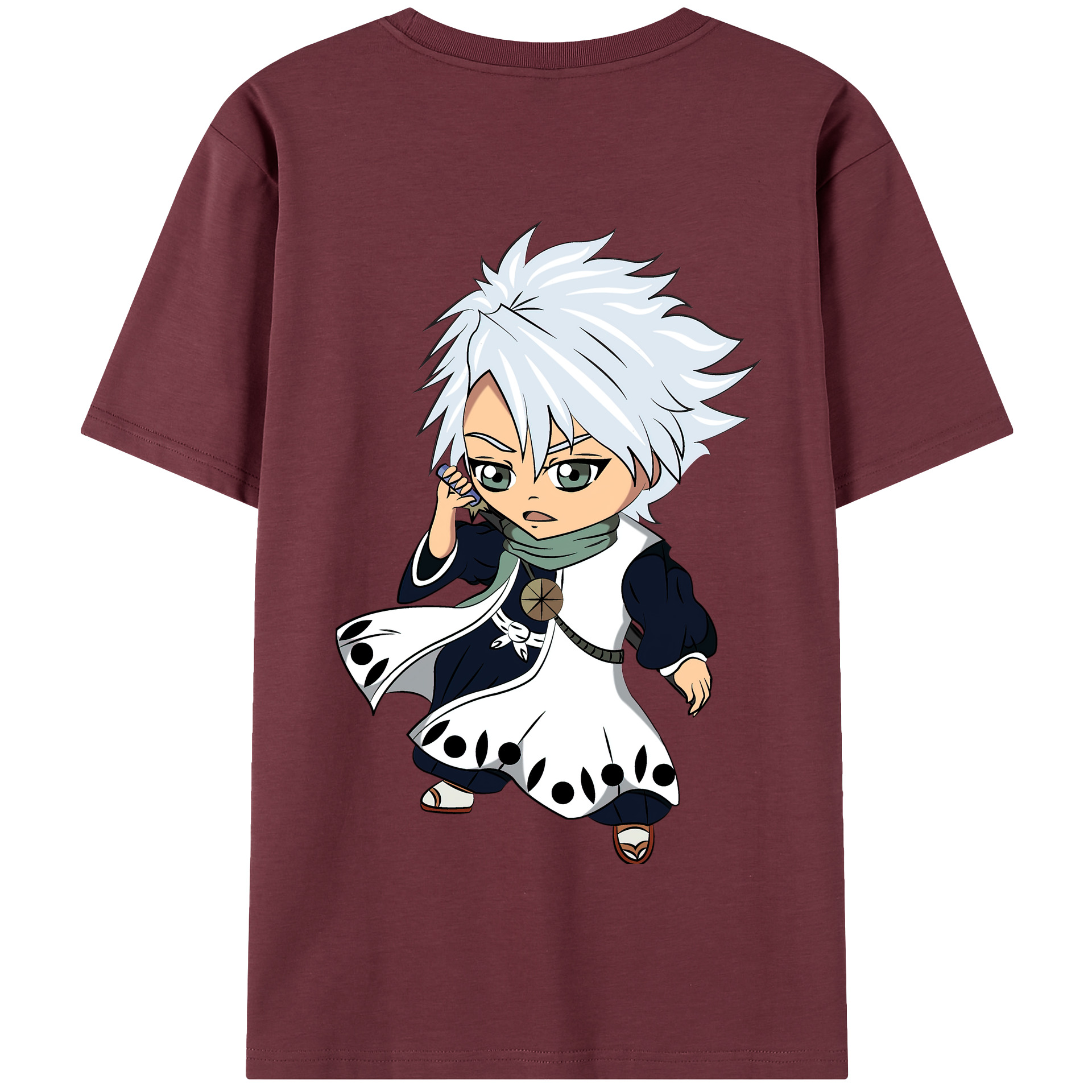 （画像用） ブリーチ 日番谷冬獅郎（ひつがや とうしろう） BLEACH Hitsugaya Toushirou 綿100％半袖Tシャツ（背面プリント）